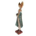 Decoration Statue Rabbit 14x12x47 cm Gold-colored Plastic by Clayre & Eef.
