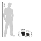 Planthouder (set van 2) Ø 17x23 / Ø 12x17 cm by Clayre & Eef.