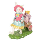 Decoration Statue Rabbit 19x11x23 cm White Plastic by Clayre & Eef.
