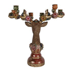 Candlestick Heart 51x21x50 cm Brown Plastic by Clayre & Eef.