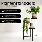 Plant stand Salvo Black by Mica Decorations