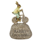 Decoration rabbit cycling 13x6x20 cm by Clayre & Eef.