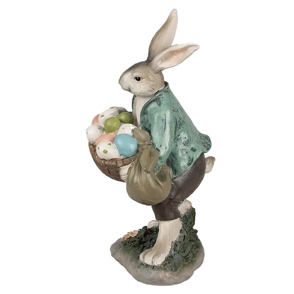 Decoration rabbit 18x16x32 cm by Clayre & Eef.