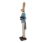 Decoration Statue Rabbit 7x6x32 cm Gold-colored Plastic by Clayre & Eef.