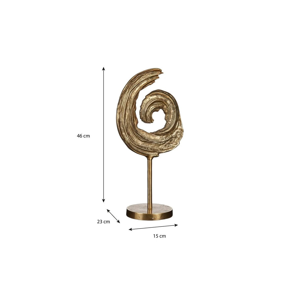Decorative statue Gold by Mica Decorations