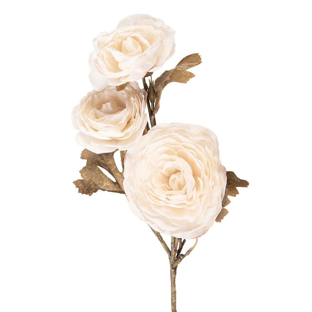Kunstblume 70 cm aus weißem Kunststoff von Clayre & Eef.