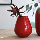 Vaas - Tasman S bright red by Vase The World