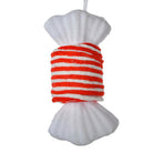 Christmas pendant 11x8x20 cm white red synthetic by Clayre & Eef.