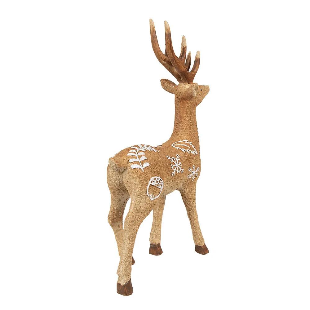Decoration deer 19x7x30 cm by Clayre & Eef.