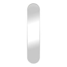 Hennetved Mirror, aluminium, silver, 35x170 cm by EMIRELLE