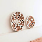 Wall Decor Round Boho Wall Basket or Flat Bowl TAMAN made of Banana Fibre (2 sizes) by Soeji