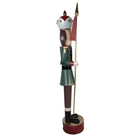 Christmas Decoration Statue Nutcracker 67x41x210 cm Green Red Metal by Clayre & Eef.