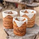 Small Seagrass Basket MENIK | Plant Basket | Woven Boho Basket | Planter | Round Flower Basket | Macrame Basket by Soeji