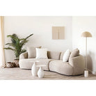 Calais Side table, metal/enamel, off-white, ø36x40 cm by EMIRELLE