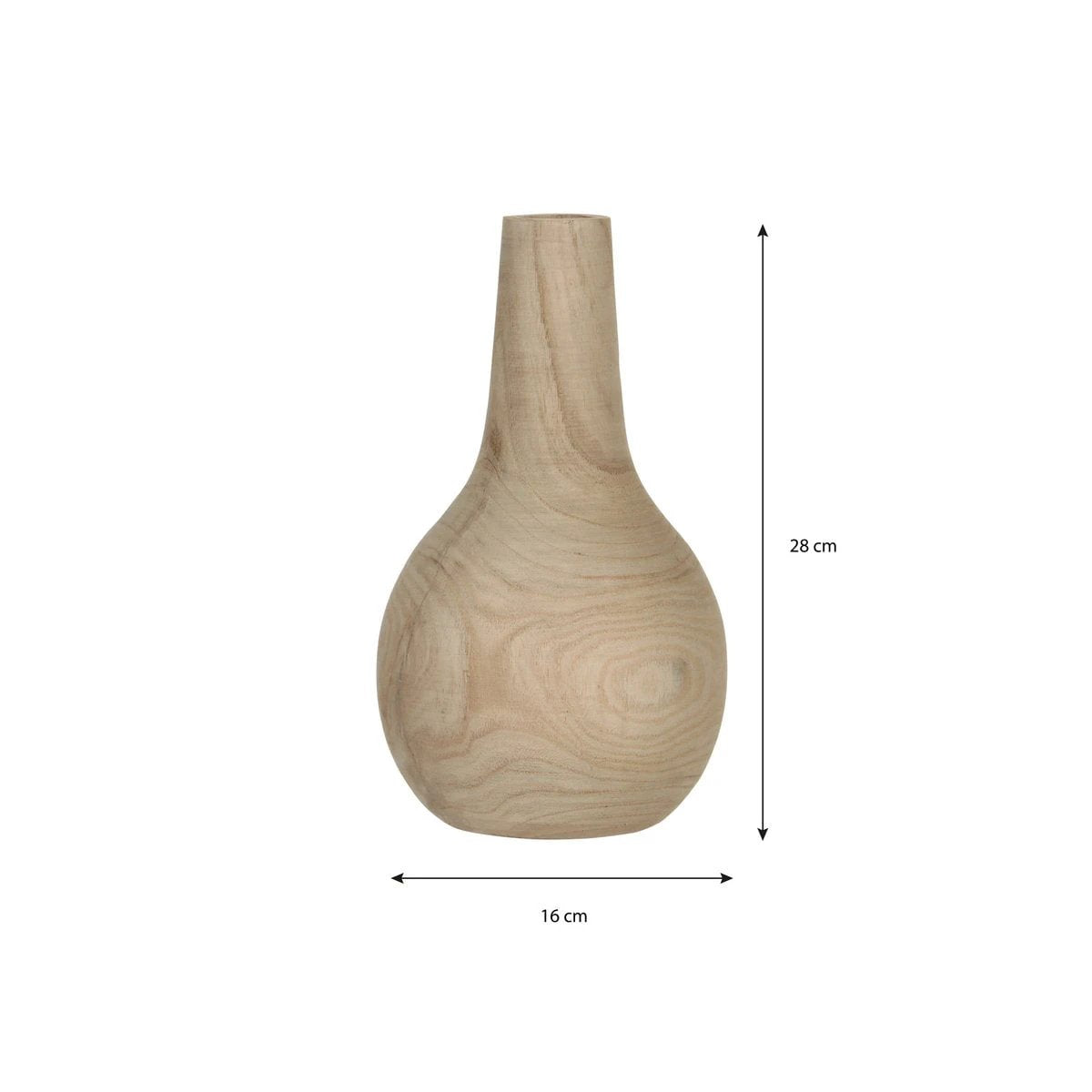 Vase Pia Light brown by Mica Decorations
