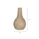 Vase Pia Light brown by Mica Decorations