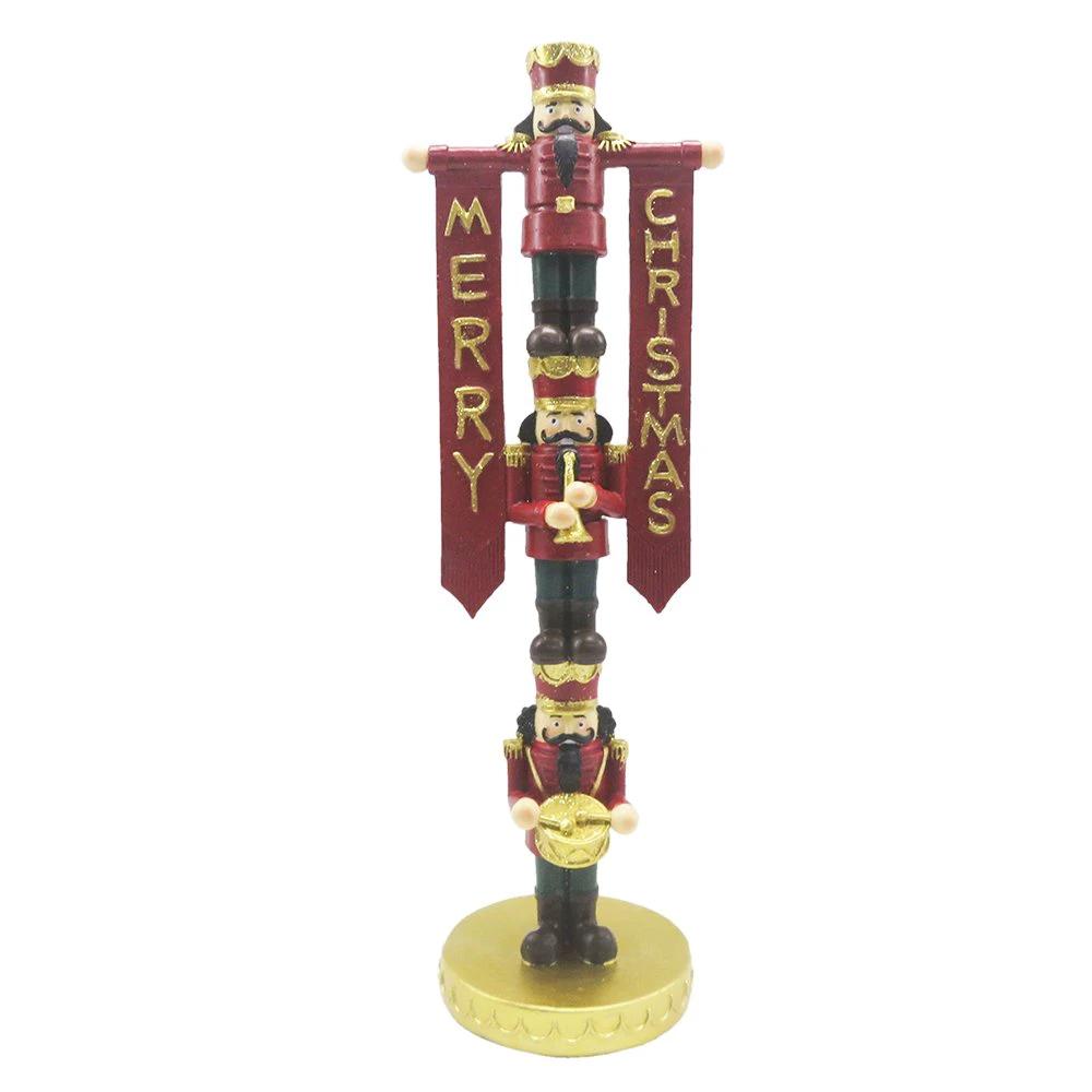 Decoration nutcracker 10x8x30 cm by Clayre & Eef.
