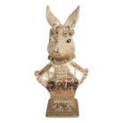 Decoration Statue Rabbit 16x11x31 cm Beige Plastic by Clayre & Eef.