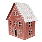 Decoration House with LED 27x19x32 cm/ 3x AAA Brown Metal by Clayre & Eef.
