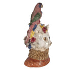 Decoration Statue Cat 24x21x40 cm White Plastic by Clayre & Eef.