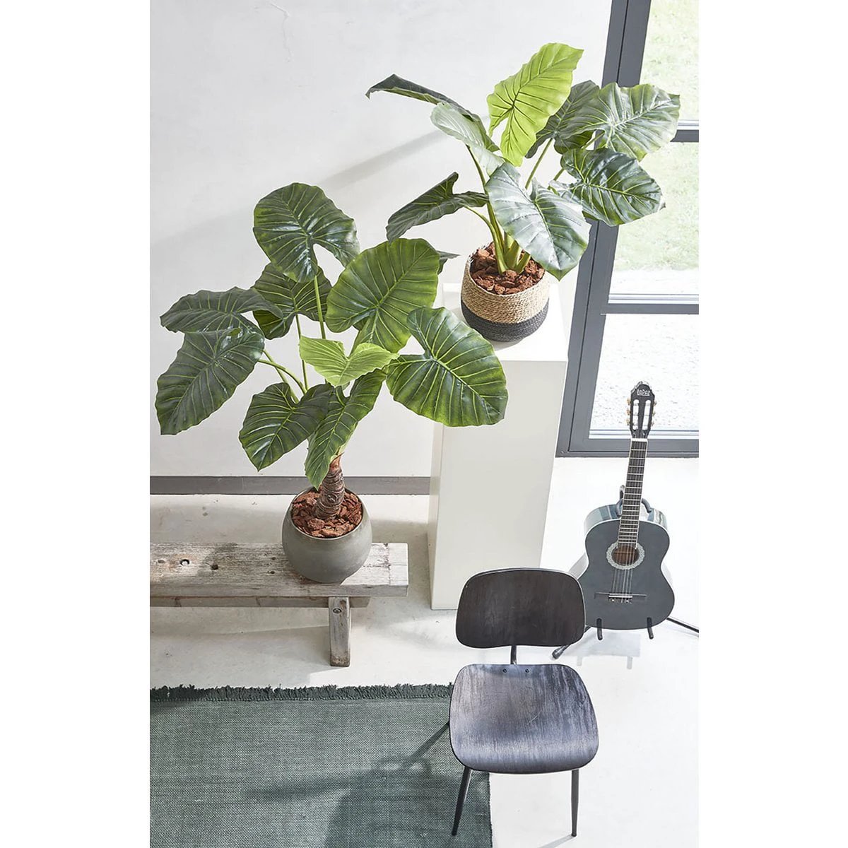 Artificial plant Taro Green by Mica Decorations