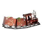 Christmas Decoration Sculpture Train 79x15x37 cm Red Metal by Clayre & Eef.