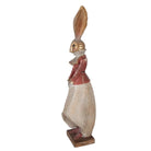Decoration Statue Rabbit 15x13x46 cm Gold-colored Plastic by Clayre & Eef.