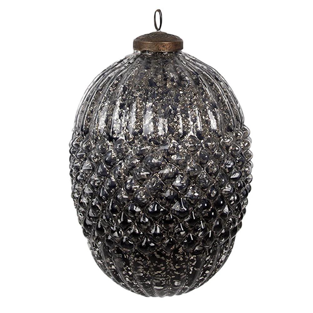 Christmas bauble Ø 13x18 cm by Clayre & Eef.