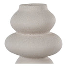 Vase - Beige, Stoneware, Ø14.5x26.5 cm by EMIRELLE