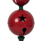 Christmas Decoration Statue Ø 31x179 cm Red Green Metal by Clayre & Eef.