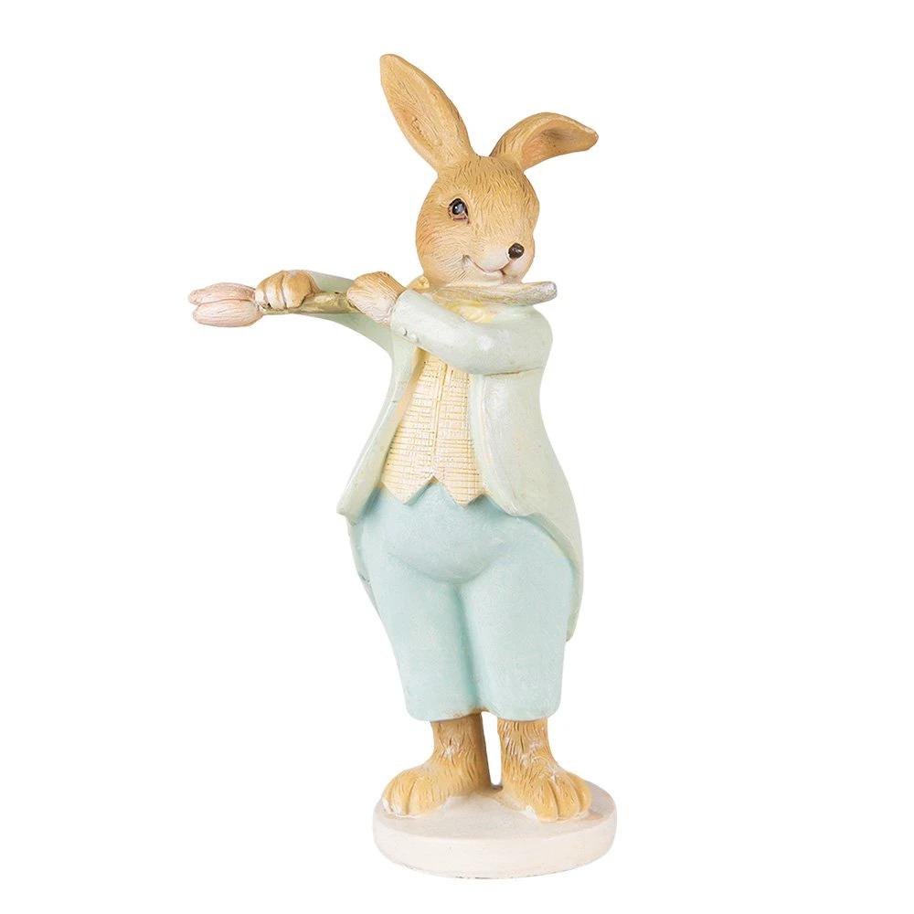 Decoration rabbit 8x5x16 cm by Clayre & Eef.