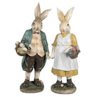 Decoration rabbit 17x10x38 cm by Clayre & Eef.