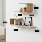 Wall shelf Josha Brown by Mica Decorations