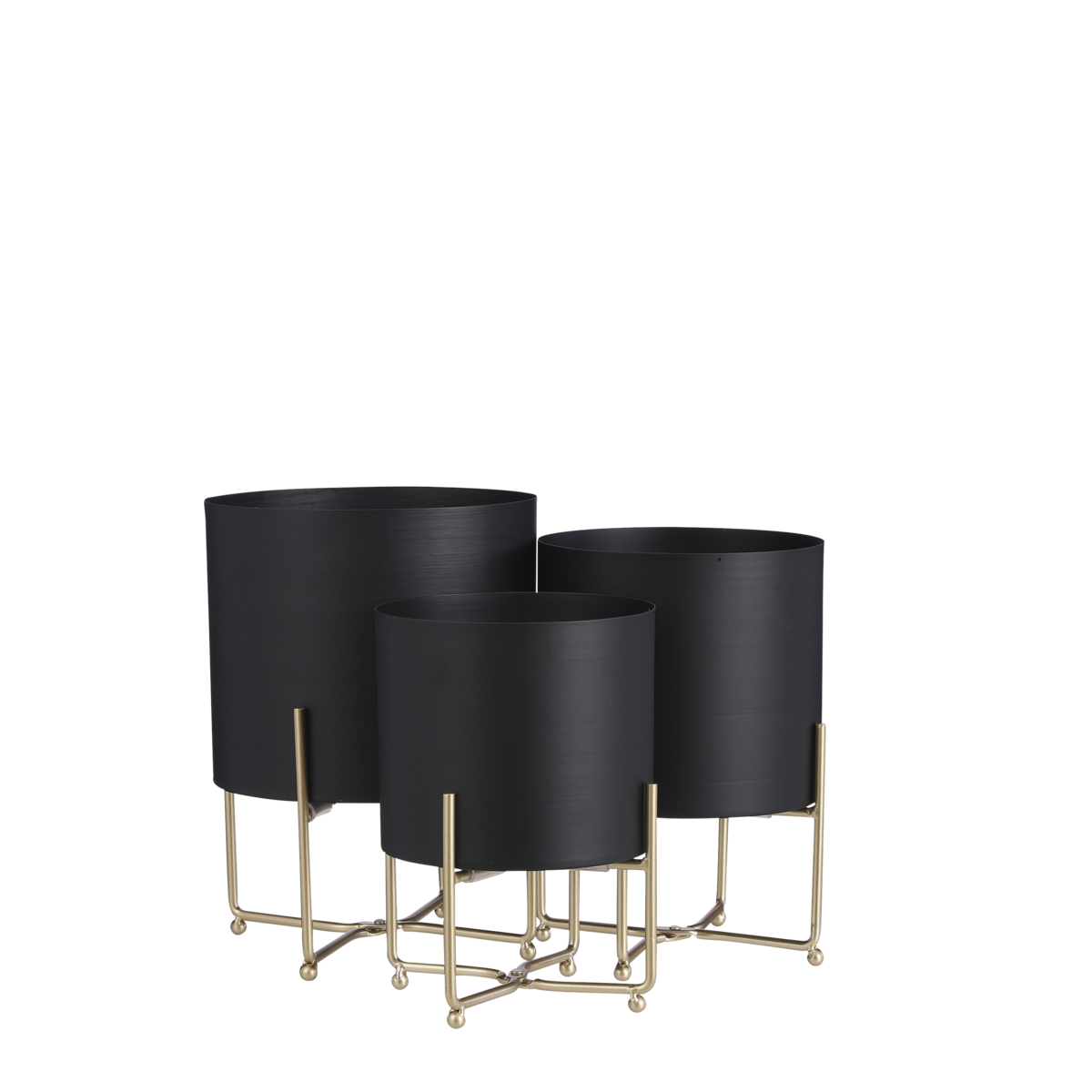 Plant stand set Aries Black by Mica Decorations