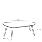Side table set Jailey Black by Mica Decorations