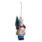 Christmas bauble Santa 9x5x16 cm by Clayre & Eef.