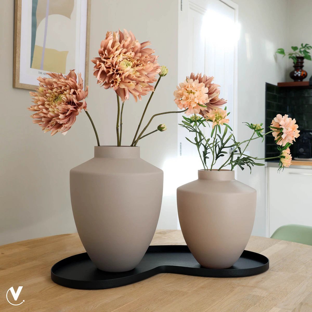 Tray - Villeta black *Expected early April by Vase The World