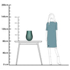 Diameter - how many satin green by Vase The World