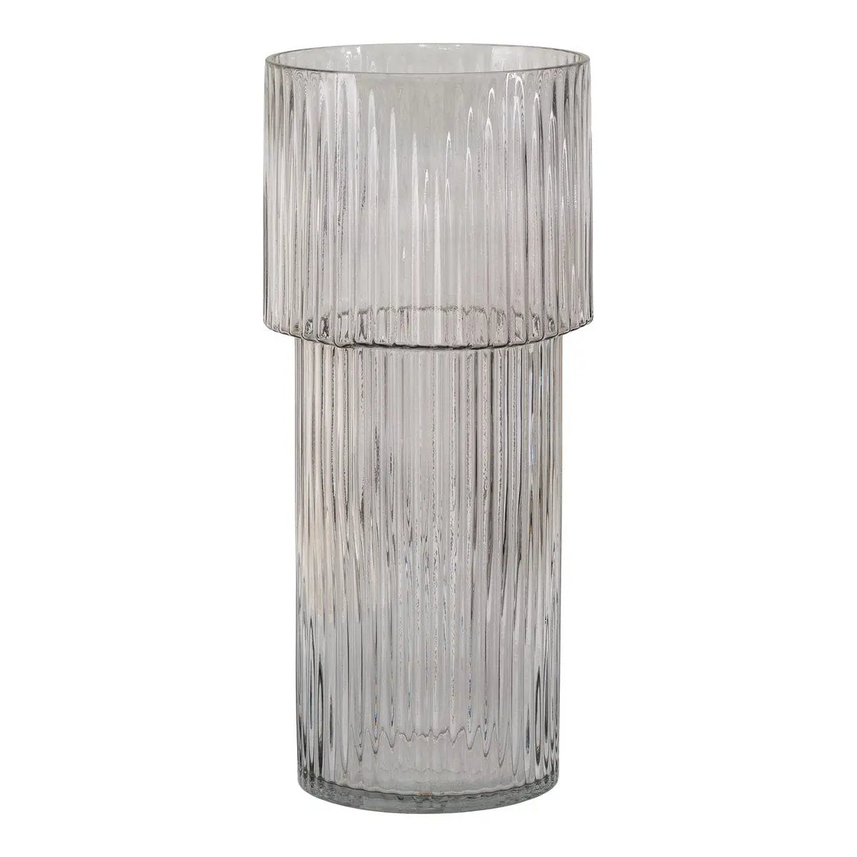 Vase - Clear, Mouth Blown Glass, Ø17.5x40 cm by EMIRELLE