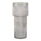 Vase - Clear, Mouth Blown Glass, Ø17.5x40 cm by EMIRELLE
