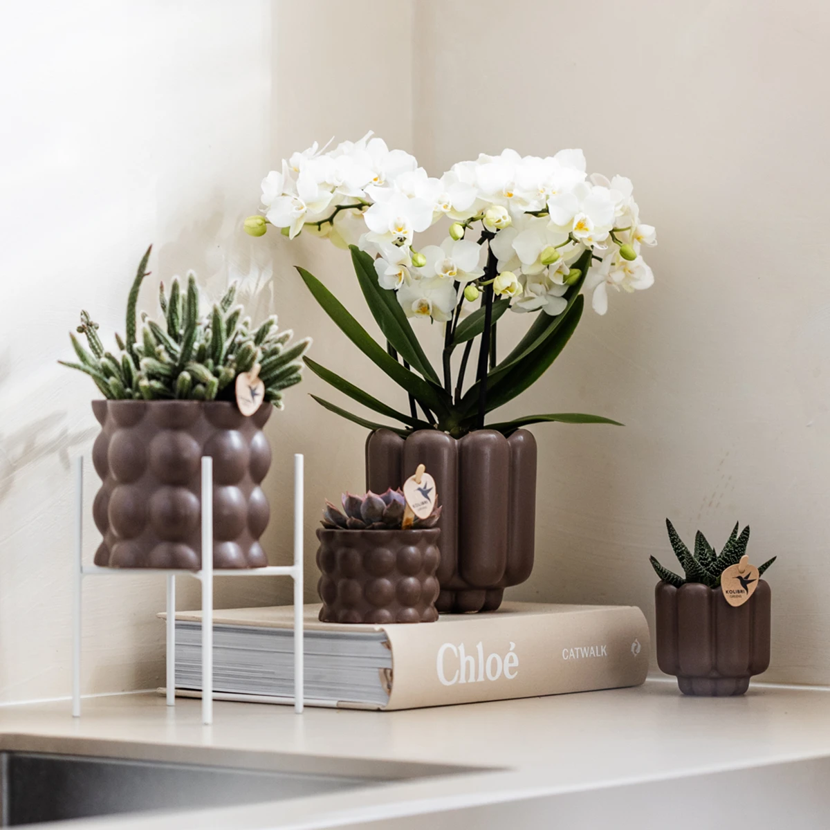 Kolibri Home | Retro Sierpot - Brown - Ø6cm by Kolibri Company