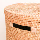 Laundry Basket with Lid Storage Basket made from Rattan SARI (2 sizes) by Soeji