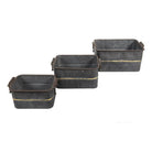 Dekorative Eisenschale (3) 45x32x20 / 38x27x17 / 31x22x14 cm von Clayre & Eef.