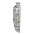 Vase 19x10x38 cm Weiß Blau Keramik von Clayre & Eef.