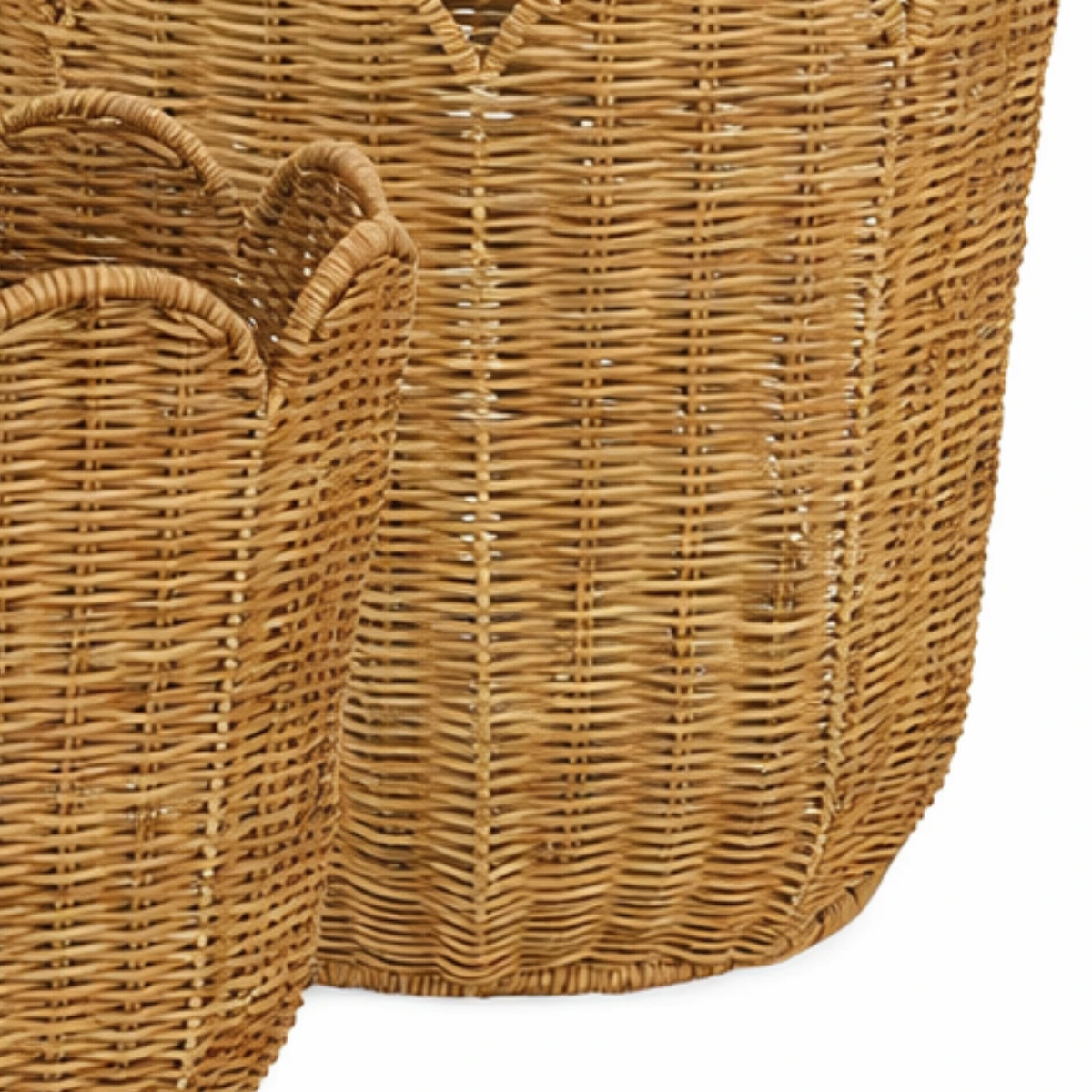 Storage basket set Eleta Light brown by Mica Decorations