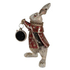 Bild Kaninchen 14x13x25 cm goldfarbenes Polyresin-Wohnaccessoire von Clayre & Eef.