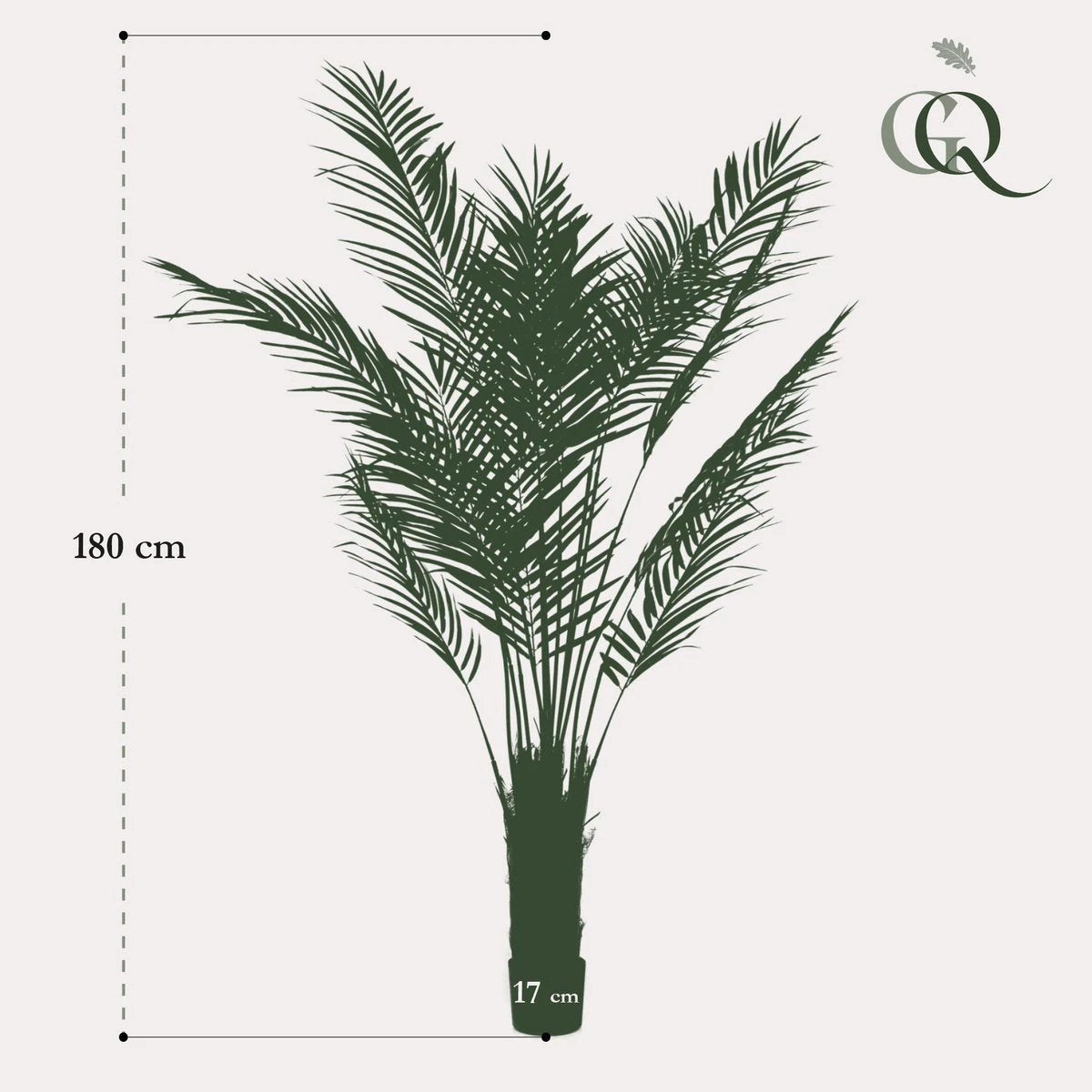 Art plant - Areca lutescens - Gold palm - 180 cm by Green boutiQ