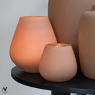 Tea -light holder - Tasman XS Matte Sand (set of 2 pieces) by Vase The World