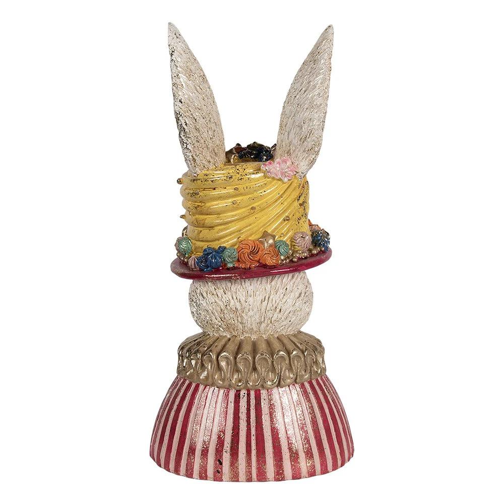 Decoration Statue Rabbit 26x19x50 cm Beige Plastic by Clayre & Eef.