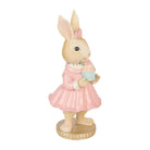 Deko-Statue Hase 9x9x19 cm Beige Kunststoff von Clayre & Eef.